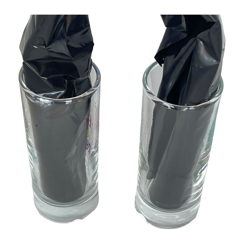 Cristar Clear Round Barware Tequila & Bottom Up Short Glasses 2.5 oz Lot of 2 - Picture 3 of 7